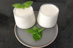 Basil Infused Milk