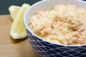 Mashed Potato with Salmon for Kids