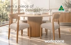 POP Drum Table paired with four Milan Chairs by Workspace