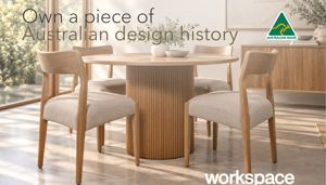 POP Drum Table paired with four Milan Chairs by Workspace