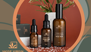 Chamomile & Cucumber Serum, Milk and Eye Cream