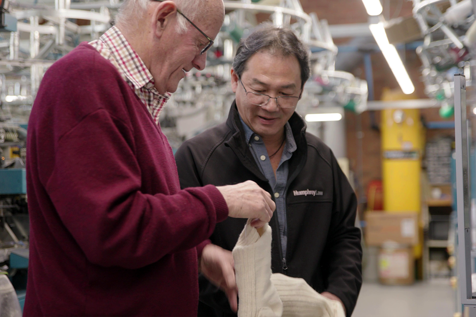 Humphrey Law: Manufacturing socks in Victoria